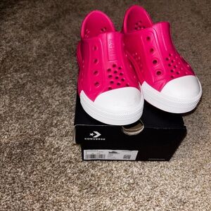 Converse Kids Fuchsia Slip-On Sneakers